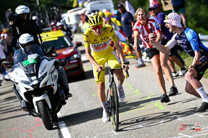 Tadej Pogačar na 15. etapi dirke po Franciji 2024. FOTO: Colnago